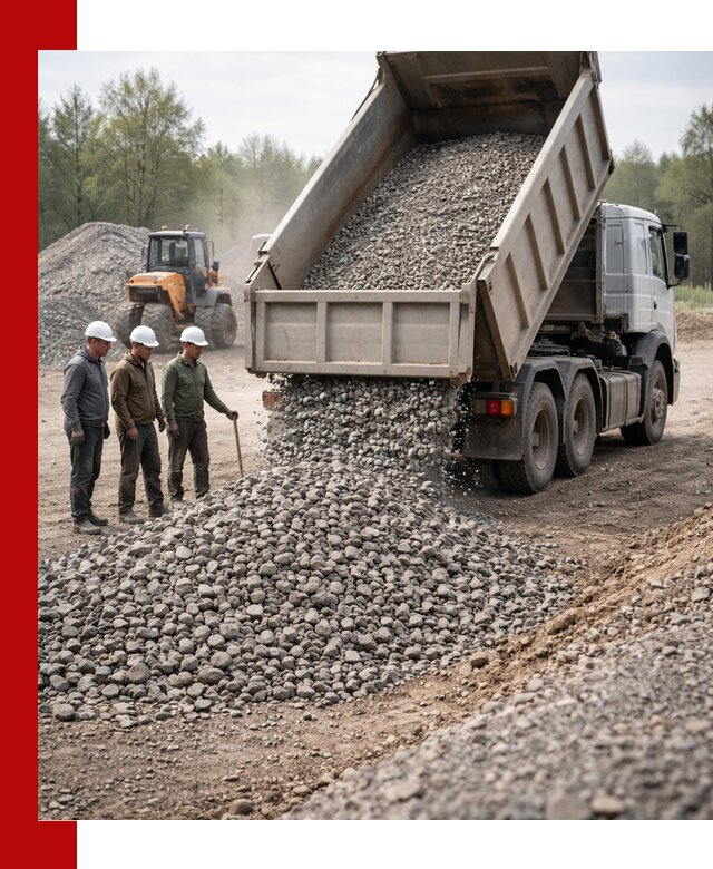 Доставка гравийного щебня фракции 70-120 в Копейске