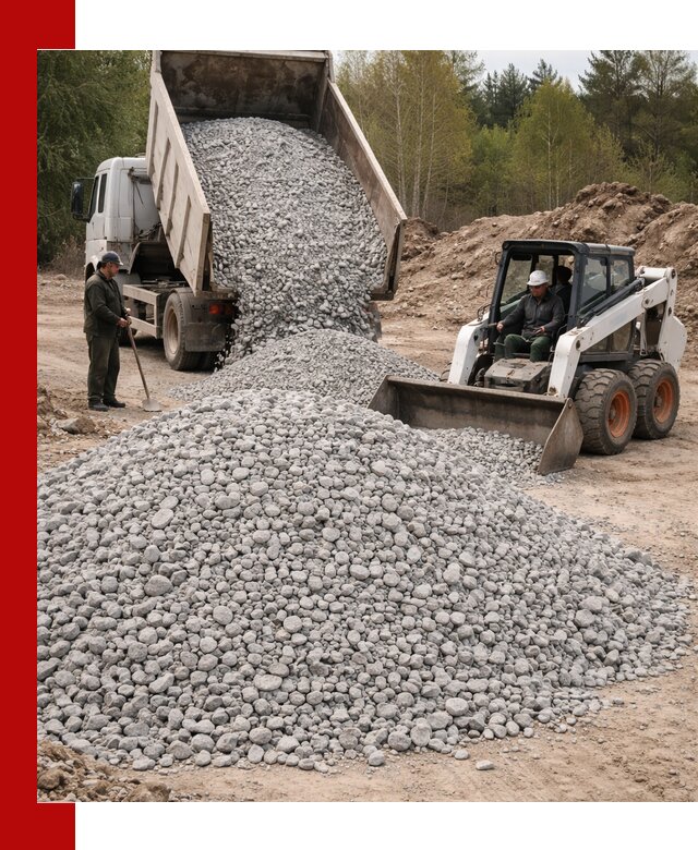Доставка доломитового щебня в Копейске напрямую от карьера
