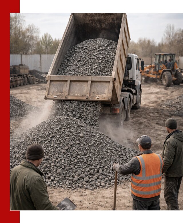 Доставка шлакового щебня в удобные сроки по выгодной цене в Копейске