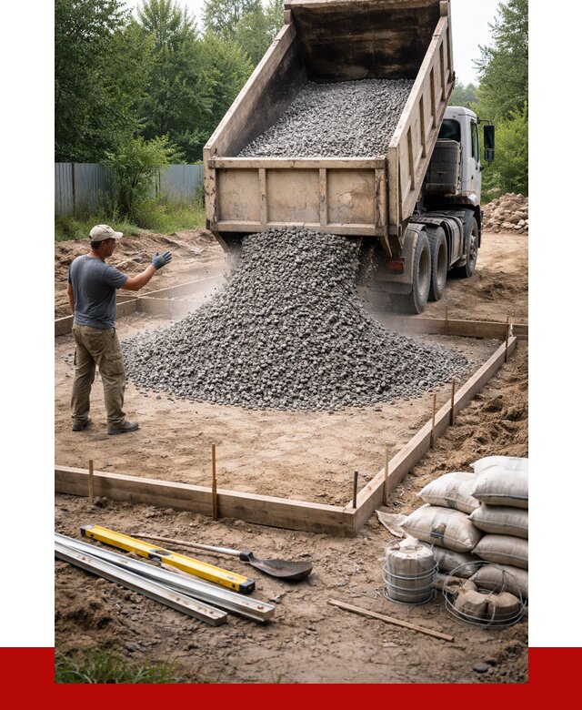 Купить щебень для фундамента в Копейске от 4618 р. | ПРОНЕРУДКпс