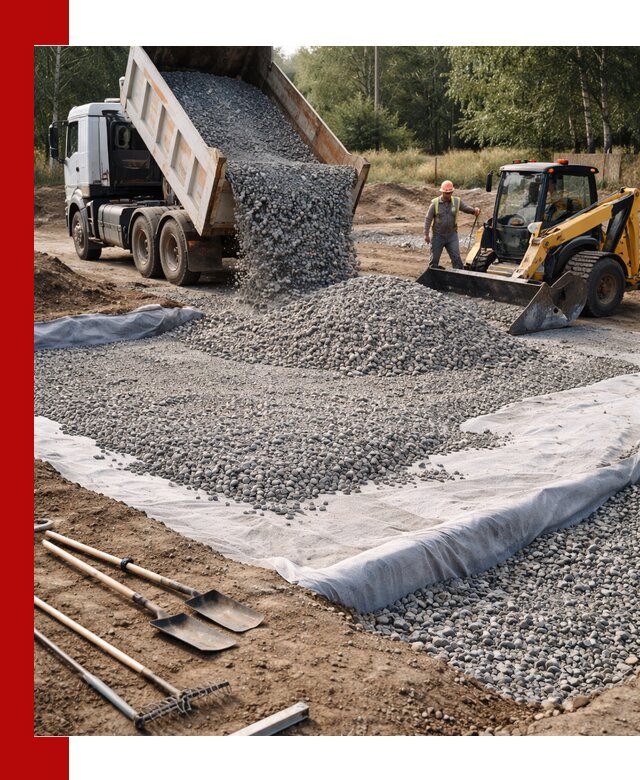 Щебень для фундамента с доставкой в Копейске