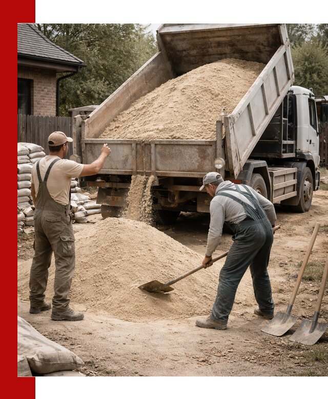 Песок для штукатурки с доставкой в Копейске качественный и чистый
