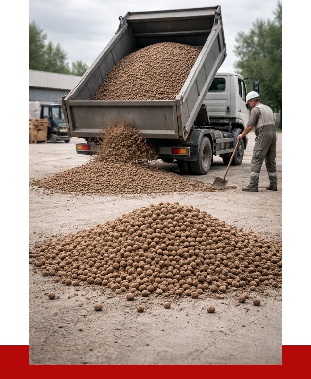 Керамзит с доставкой в Копейске от 4310 р. за м3 | ПРОНЕРУДКпс