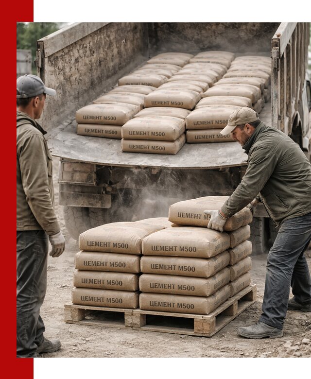 Цемент М500 с доставкой самосвалом в Копейске