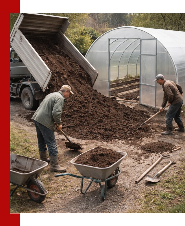 Грунт для теплицы с доставкой в Копейске — плодородный субстрат под растения